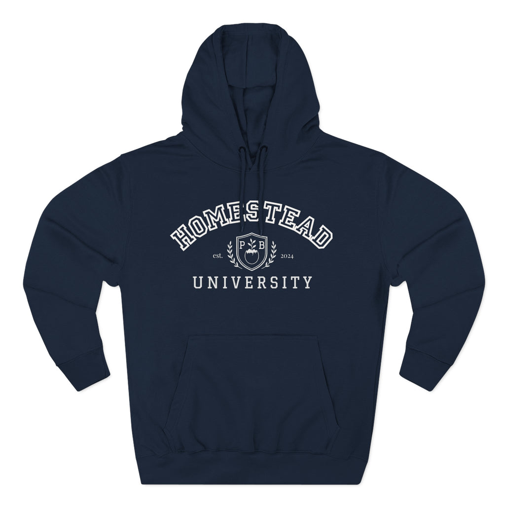 Homestead University Hoodie — Cozy Collegiate Fleece Pullover