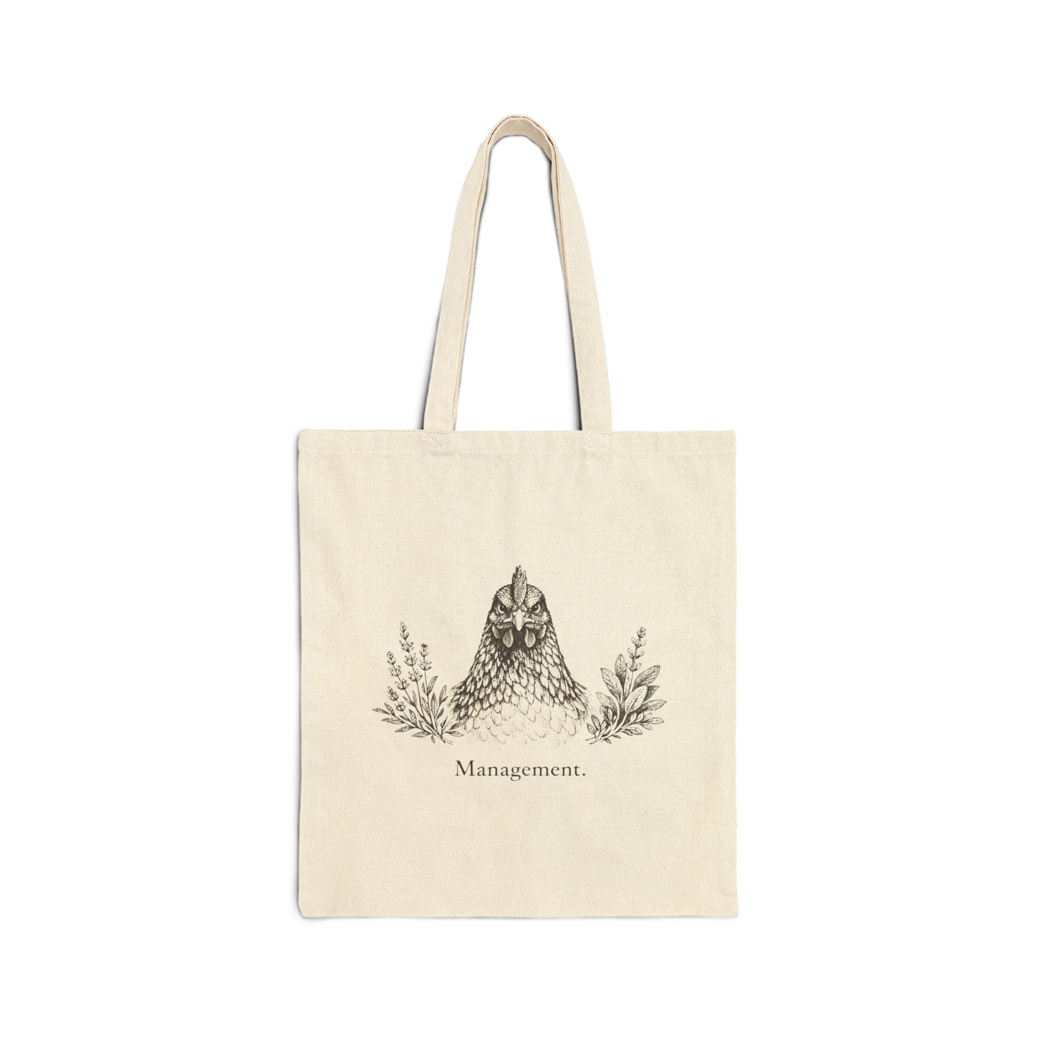 Chicken and Herb Supervisor Canvas Tote Bag