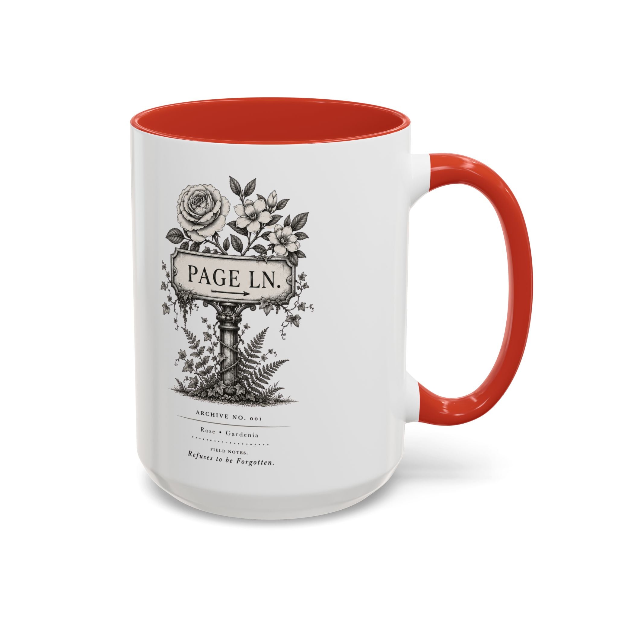 PAGE LN Vintage Floral Accent Mug