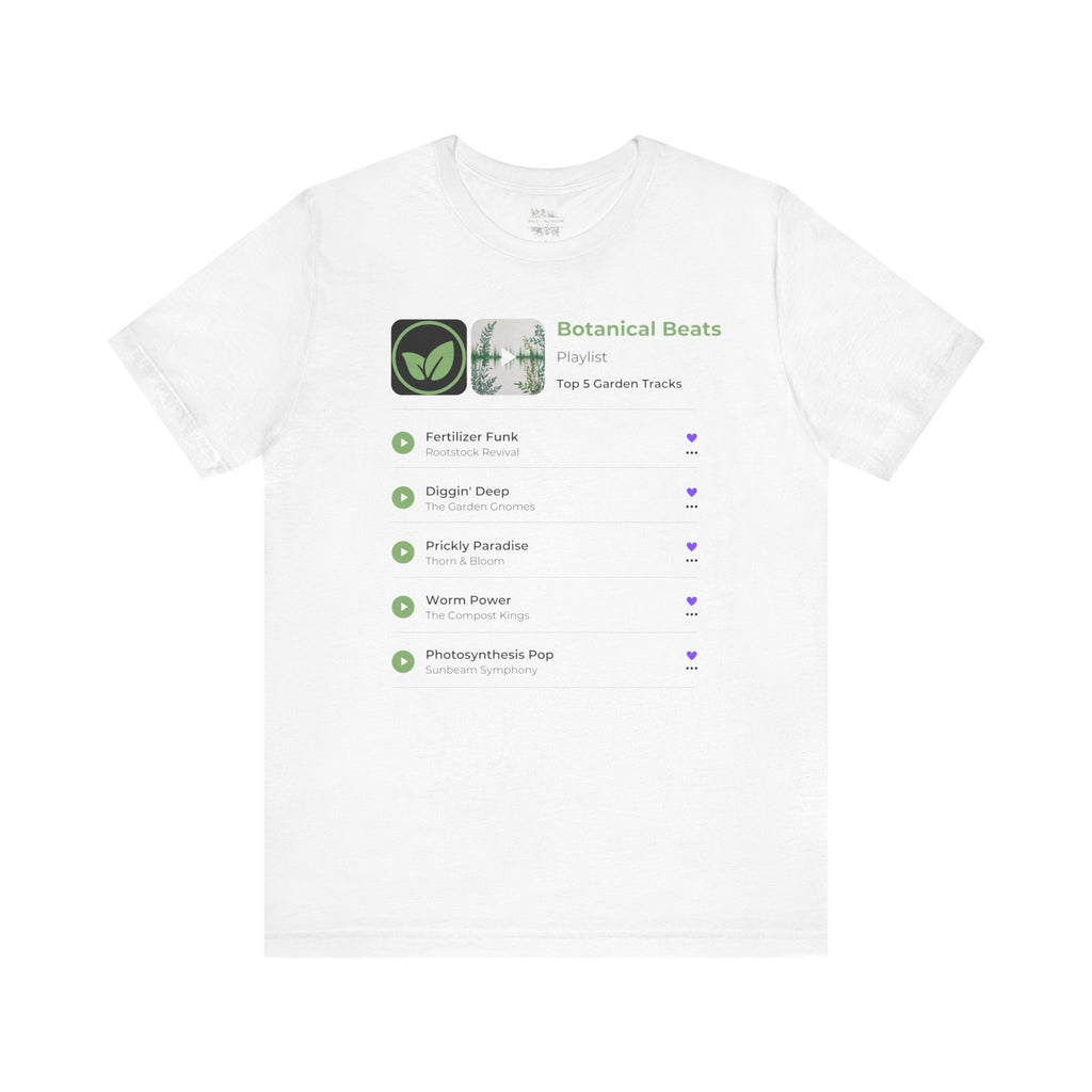 Botanical Beats Garden Grooves Playlist Short Sleeve Tee