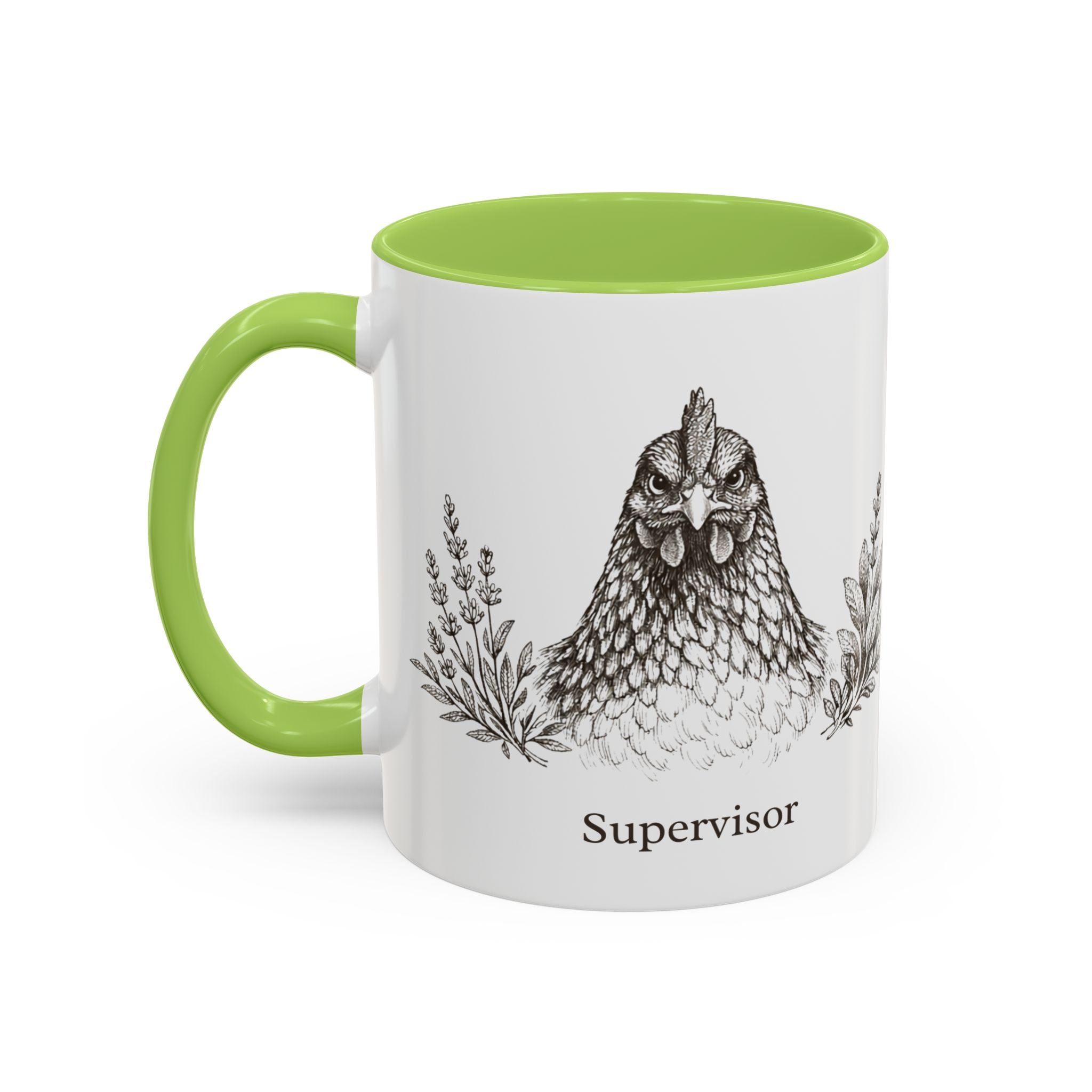 Chicken and Herb Supervisor Accent Coffee Mug