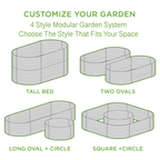 🎉 Olle 4-Style Modular Galvanized Raised Garden Beds [Build 1 of 4 Configurations]