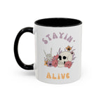 Stayin' Alive Ceramic Accent Mug