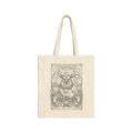 Taurus Chicken Bull Zodiac Coloring Canvas Tote Bag
