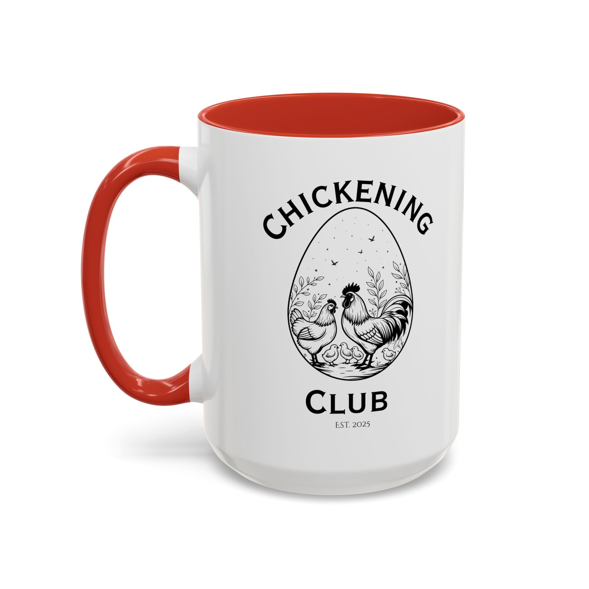 Chickening Club Ceramic Accent Mug: Your Morning Ritual, Elevated