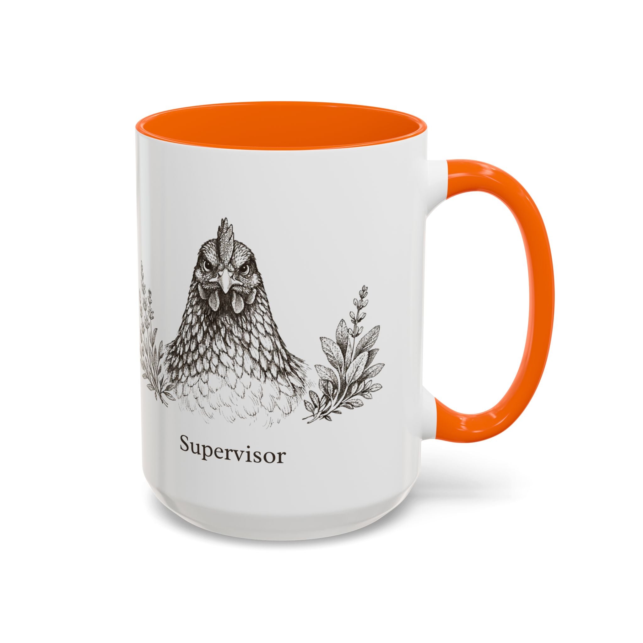 Chicken and Herb Supervisor Accent Coffee Mug
