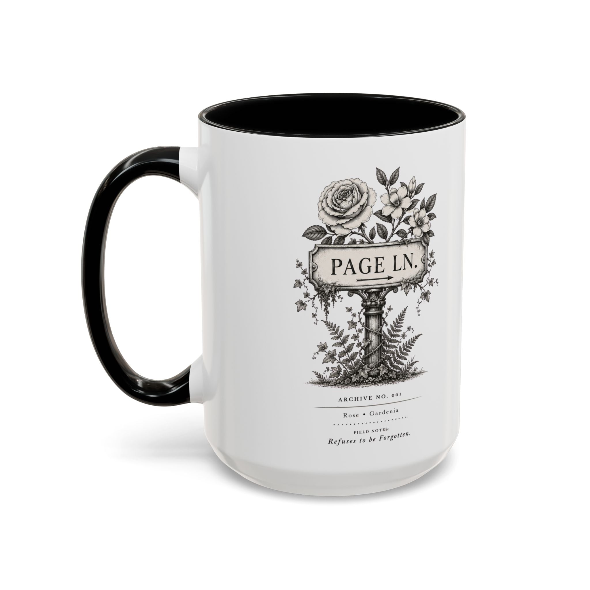 PAGE LN Vintage Floral Accent Mug