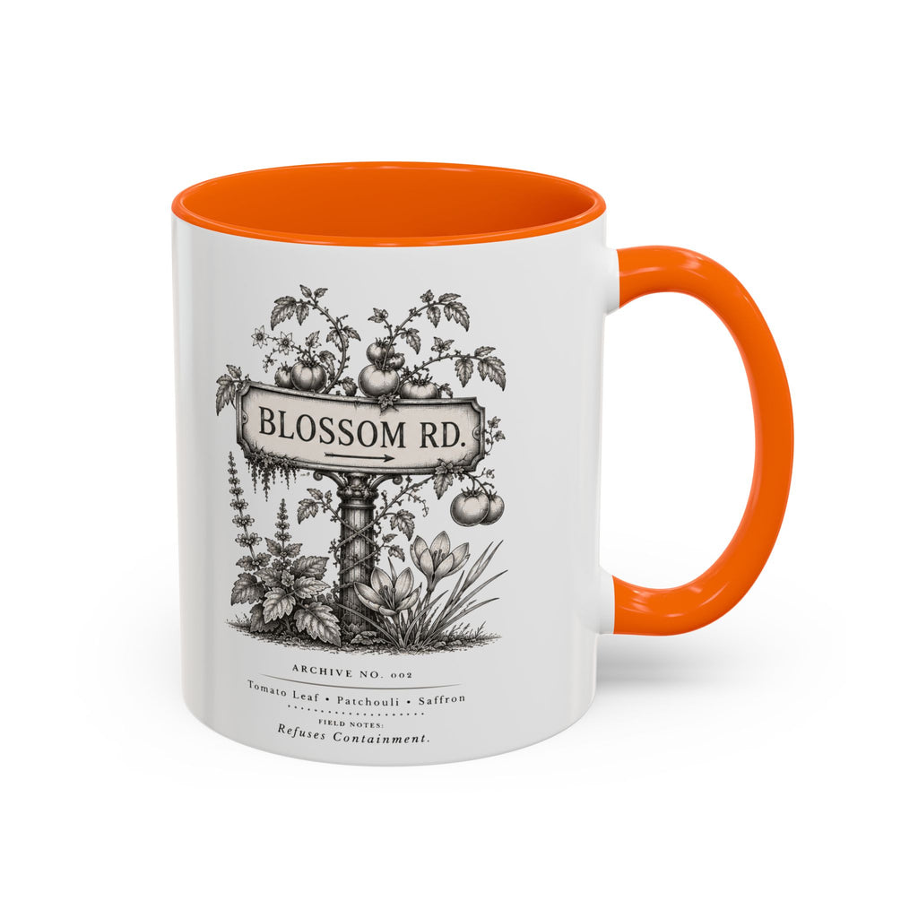 BLOSSOM RD Vintage Botanical Ceramic Accent Mug