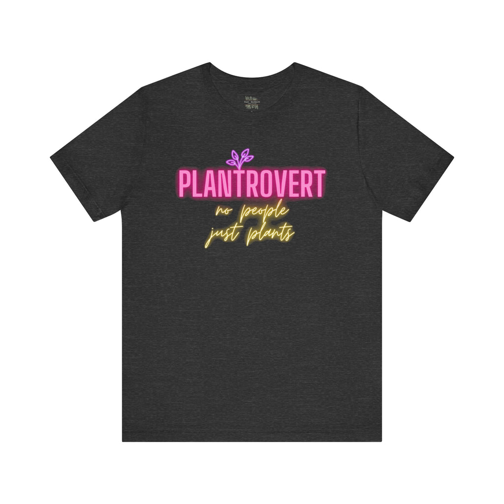 Plantrovert No People Just Plants Neon Tee