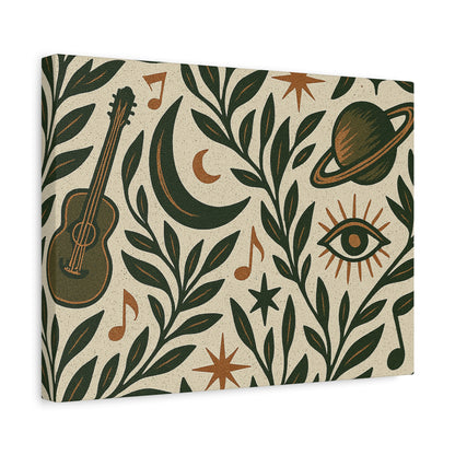 Celestial Soundscape Matte Canvas Wall Art for the Wild-Hearted