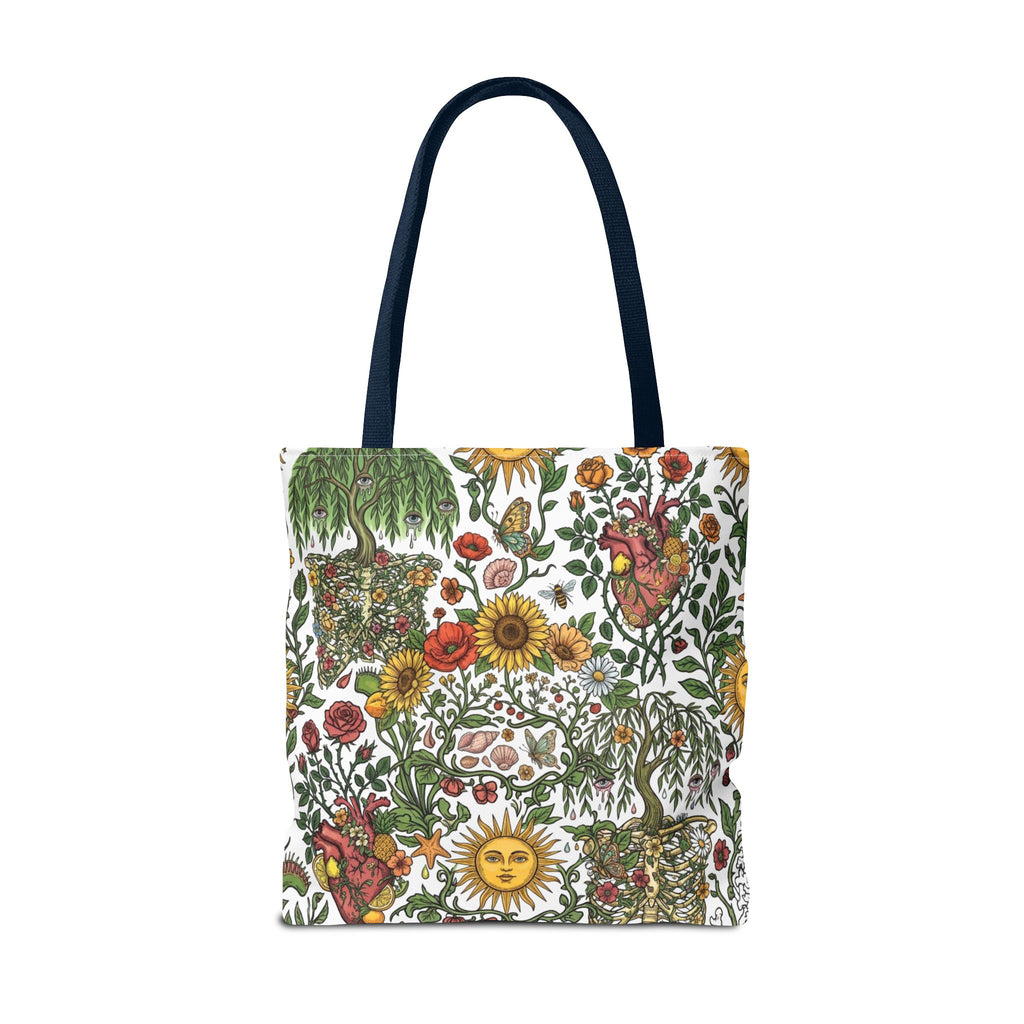 Sunny Anatomical Floral Fantasy Garden Eco Shopper Tote Bag