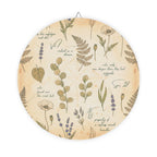 Field Guide Vintage Botanical Round Wood Sign