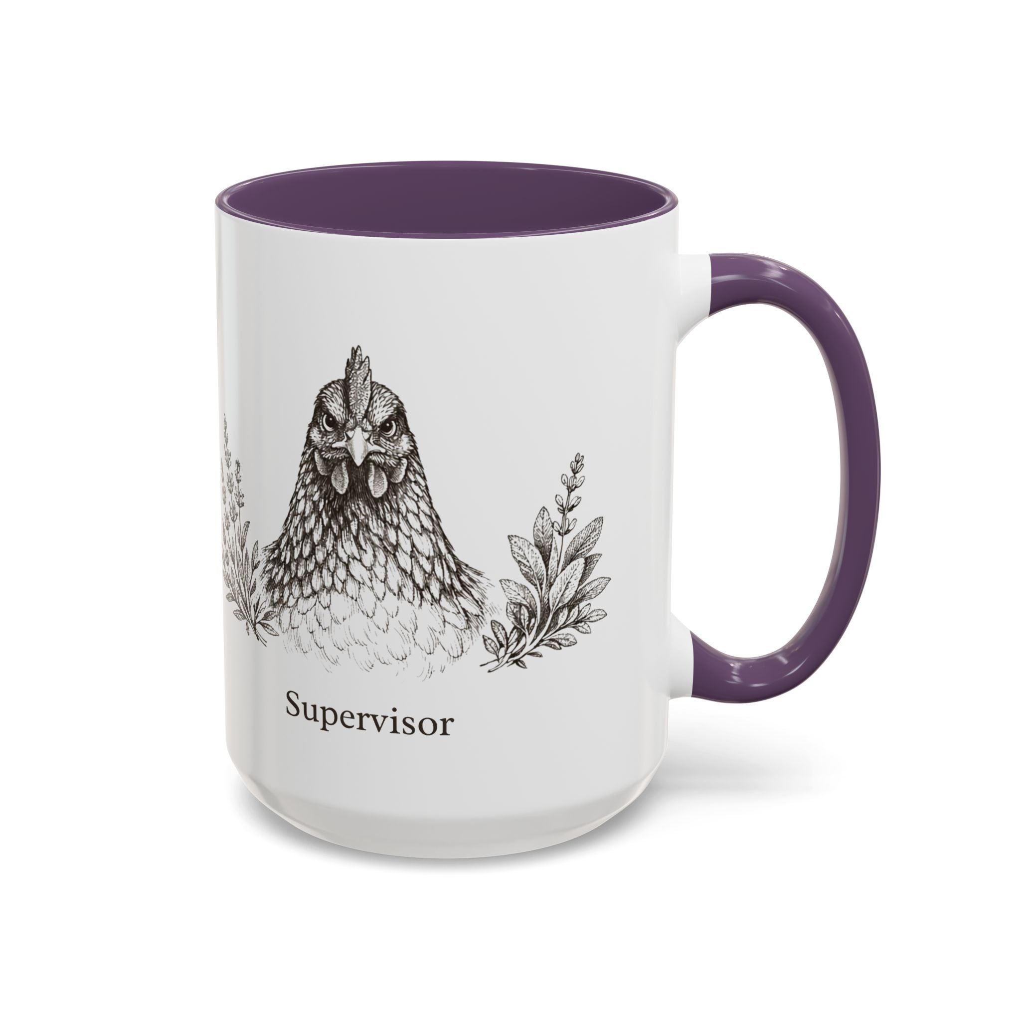Chicken and Herb Supervisor Accent Coffee Mug