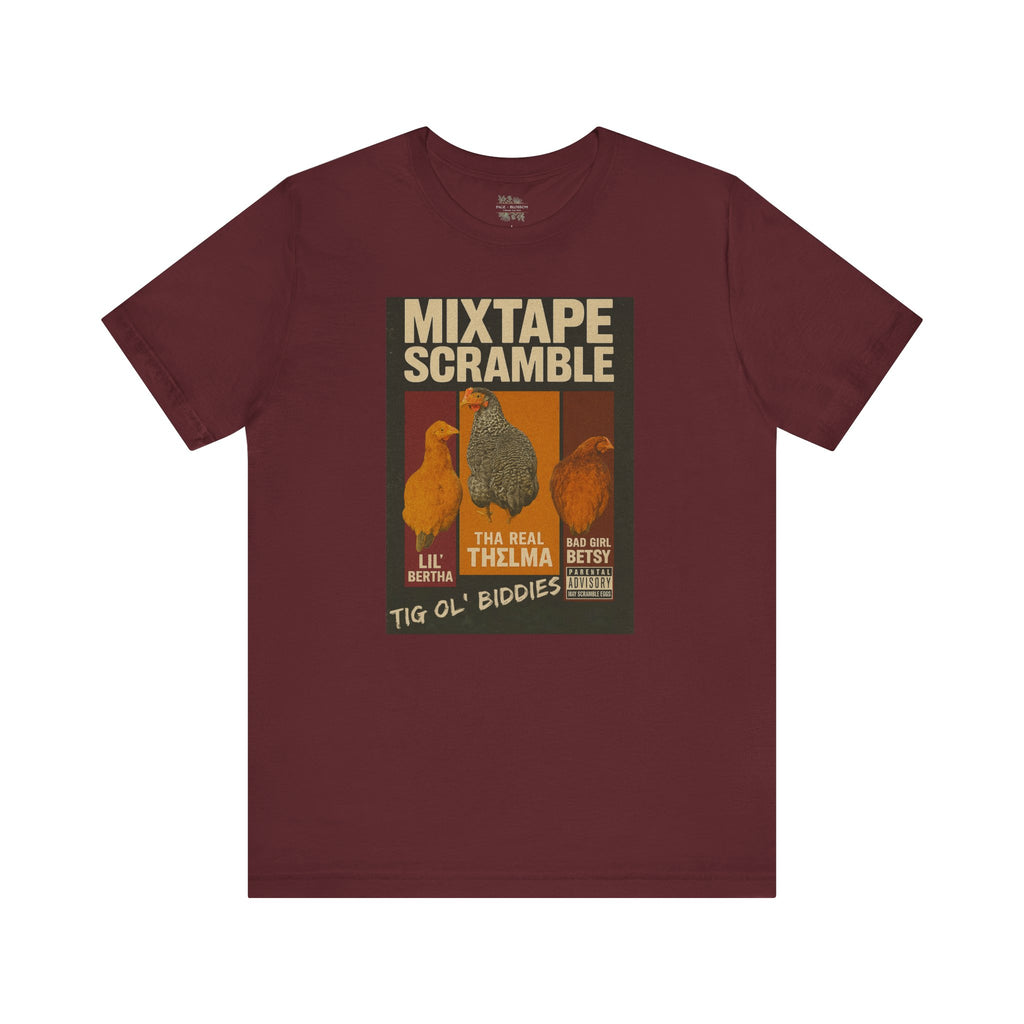 Mixtape Scramble Retro Bootleg Chickens Short Sleeve Tee