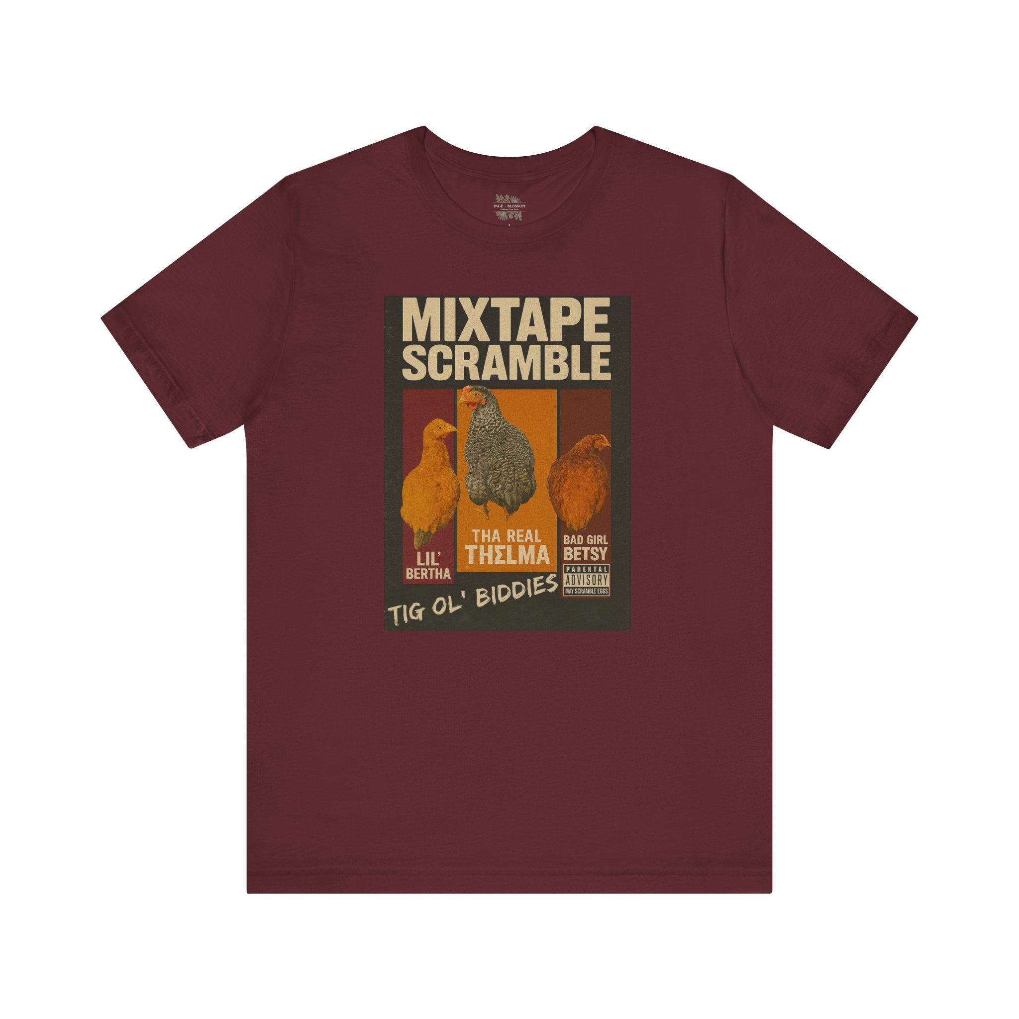 Mixtape Scramble Retro Bootleg Chickens Short Sleeve Tee