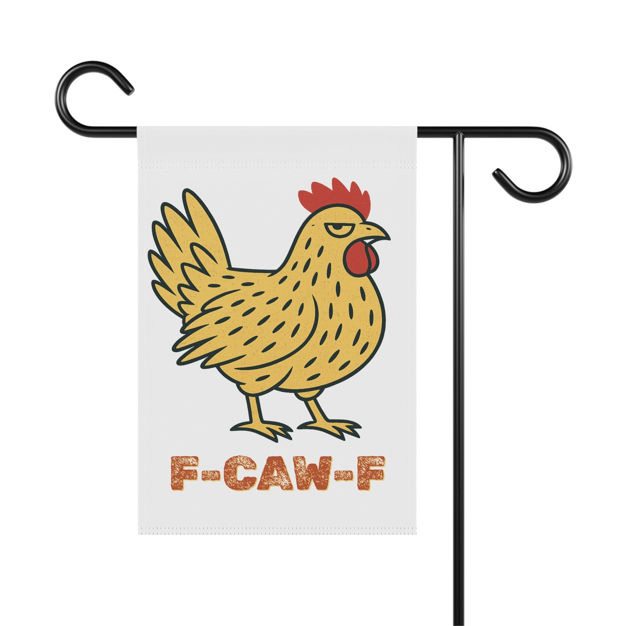 F-CAW-F Yard Chicken Garden Banner