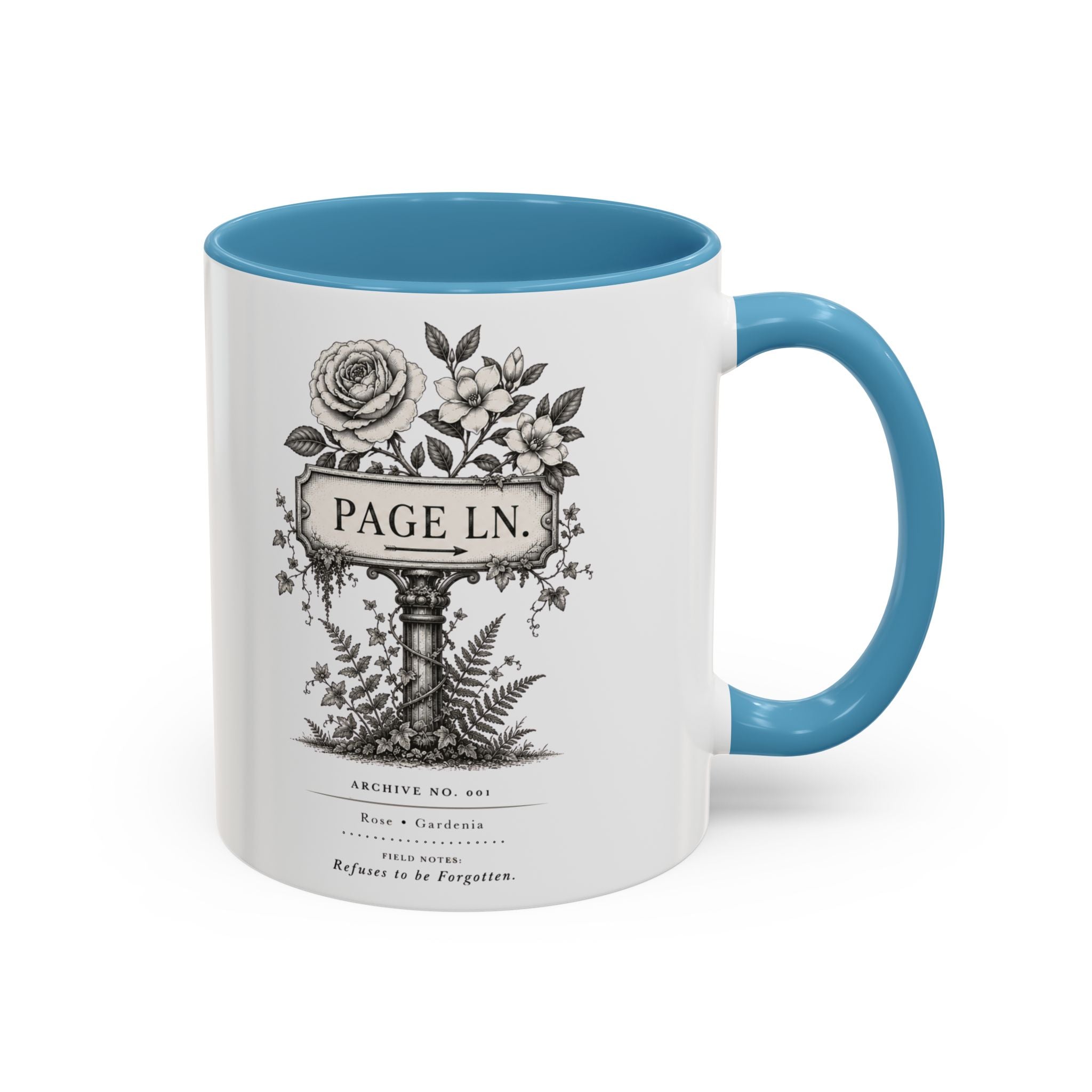 PAGE LN Vintage Floral Accent Mug