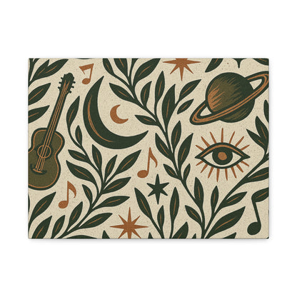 Celestial Soundscape Matte Canvas Wall Art for the Wild-Hearted