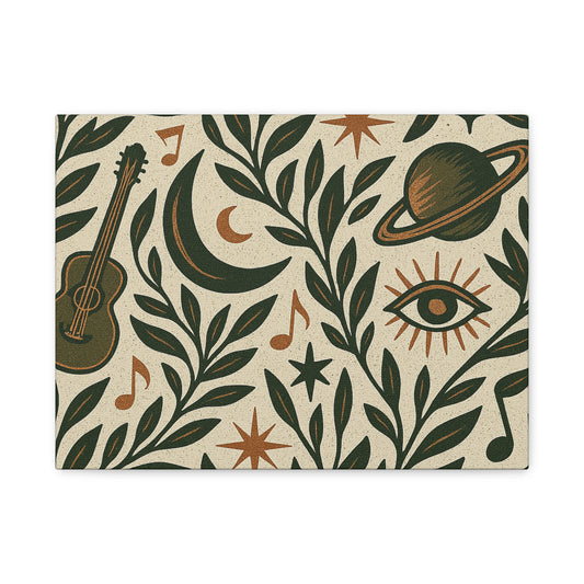 Celestial Soundscape Matte Canvas Wall Art for the Wild-Hearted