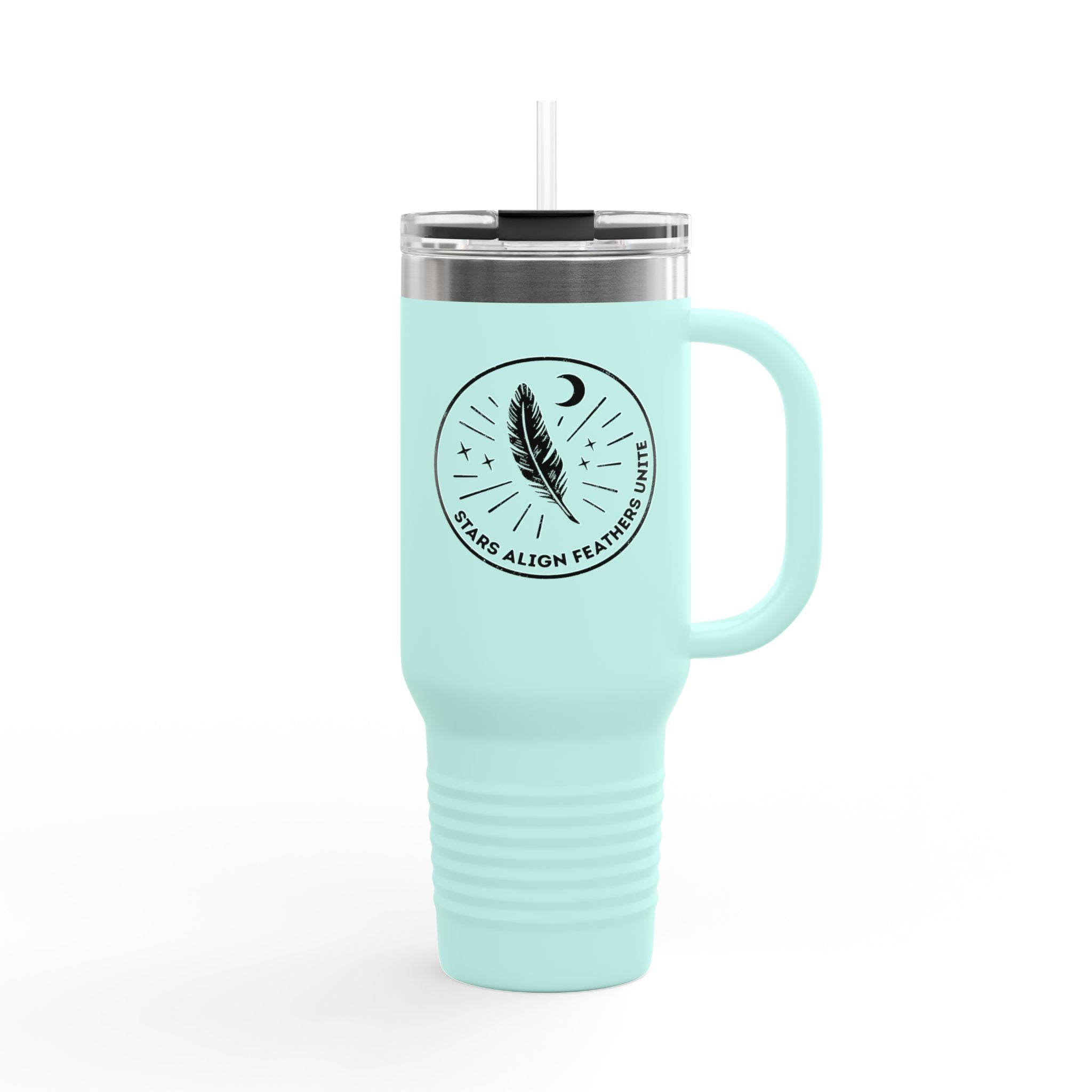 Stars Align Feather Unite Insulated Travel Mug