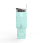 Homestead University 40oz Insulated Travel Mug – Large Stainless Tumbler with Straw