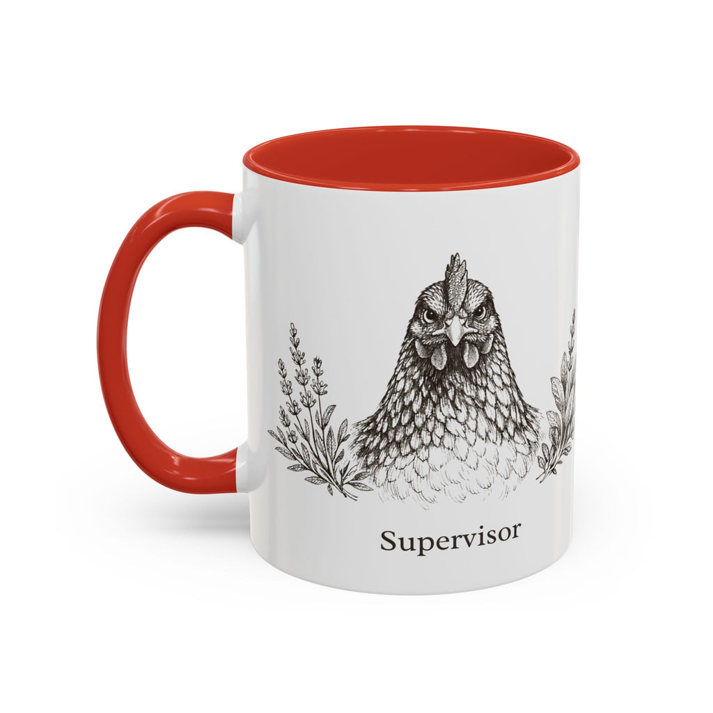 Chicken and Herb Supervisor Accent Coffee Mug