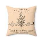 Tend Your Frequency: Adjust Accordingly Moon Phase Pillow