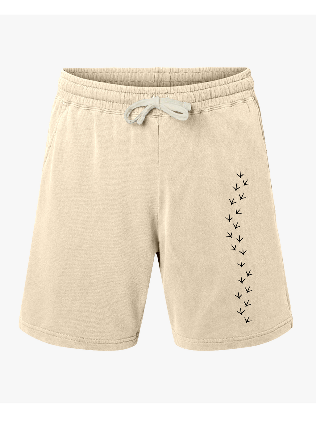 Chicken Footprint Strut Shorts for Free-Range Living