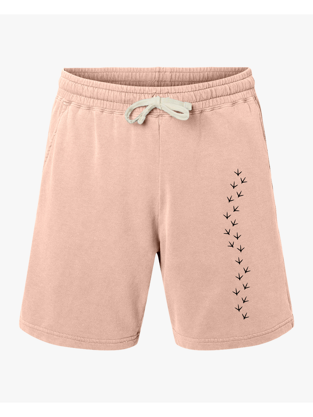Chicken Footprint Strut Shorts for Free-Range Living