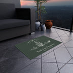 Tend Your Frequency: Adjust Accordingly Botanical Moon Phases Outdoor Rug Doormat