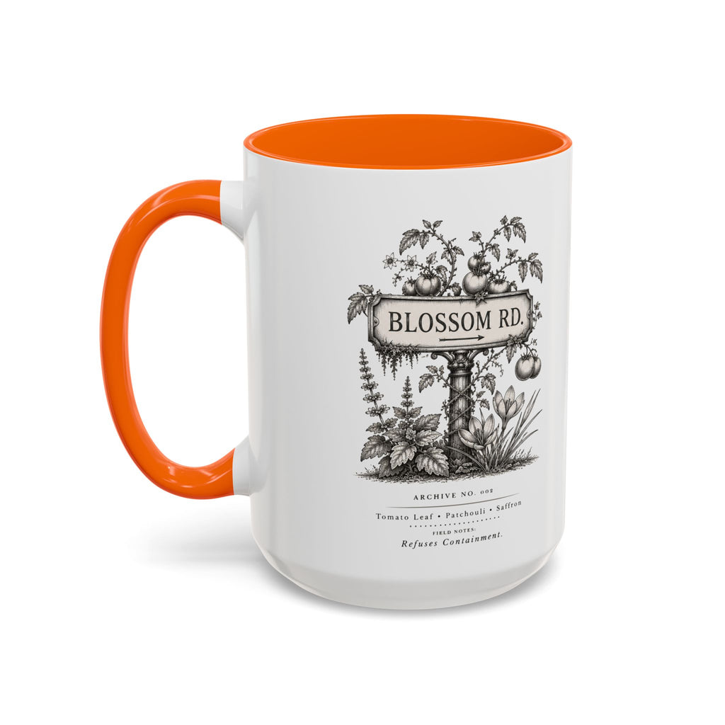 BLOSSOM RD Vintage Botanical Ceramic Accent Mug