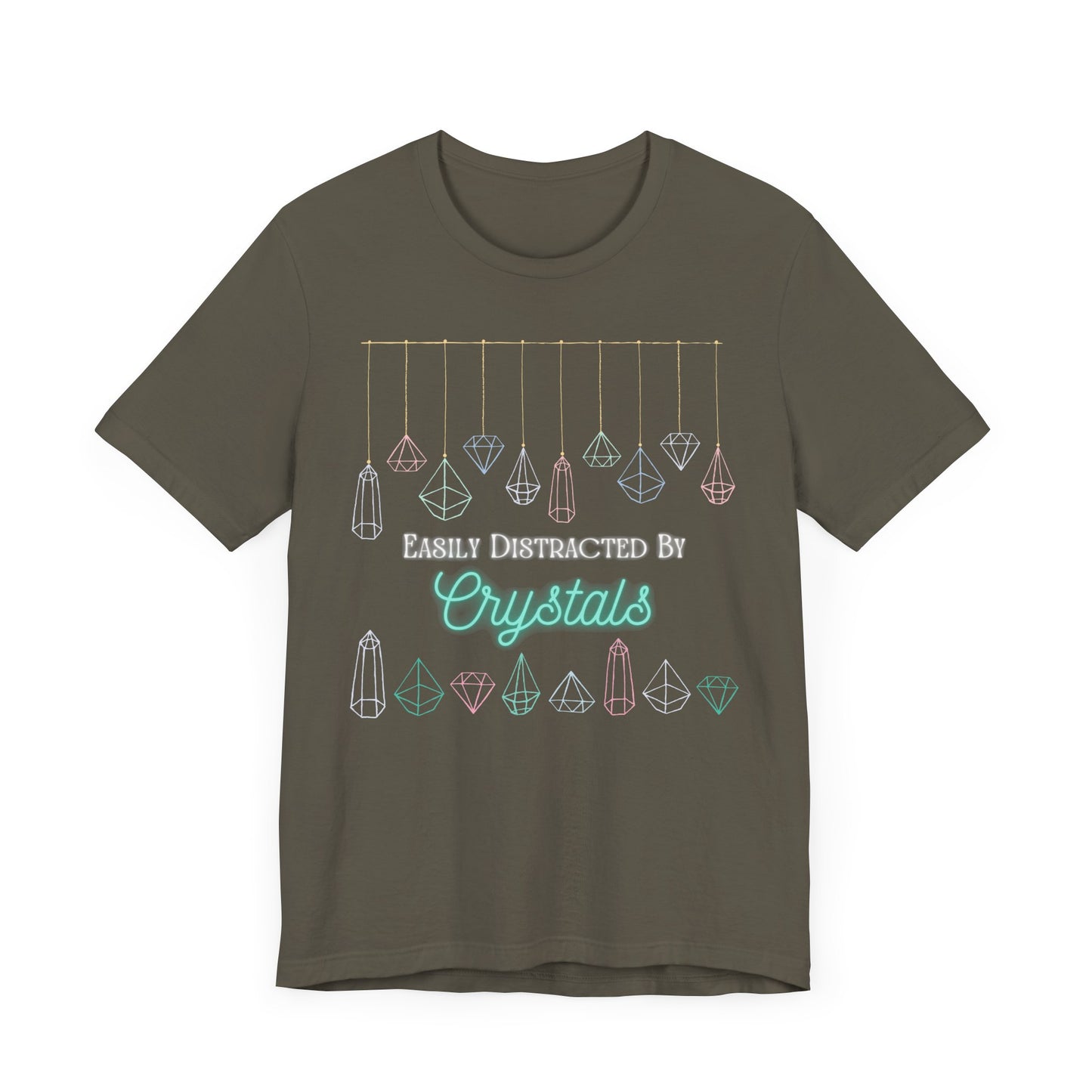 Distracted by Crystals Unisex Jersey Short Sleeve T-shirt