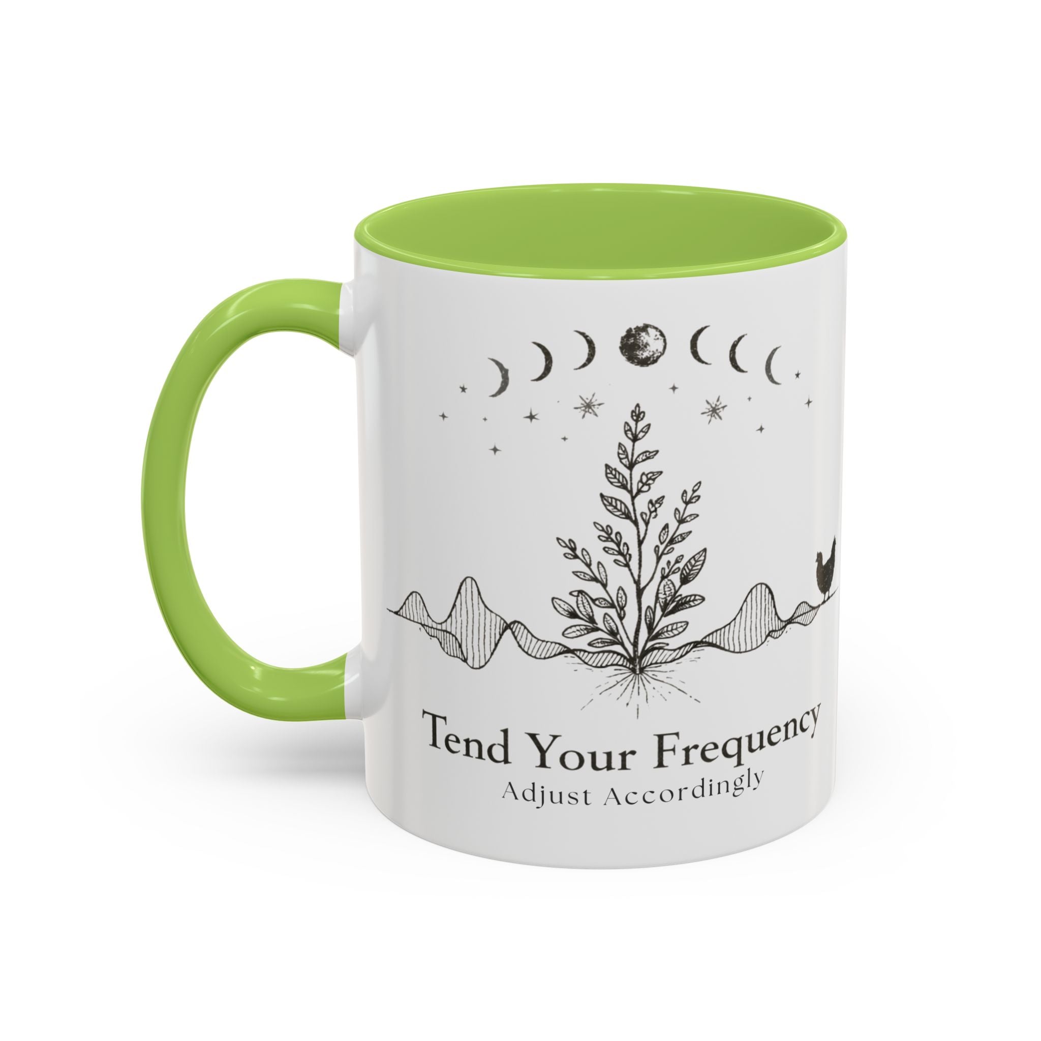 Tend Your Frequency:Adjust Accordingly Accent Coffee Mug