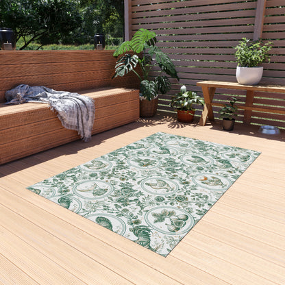 Botanical Coop Toile Outdoor Rug