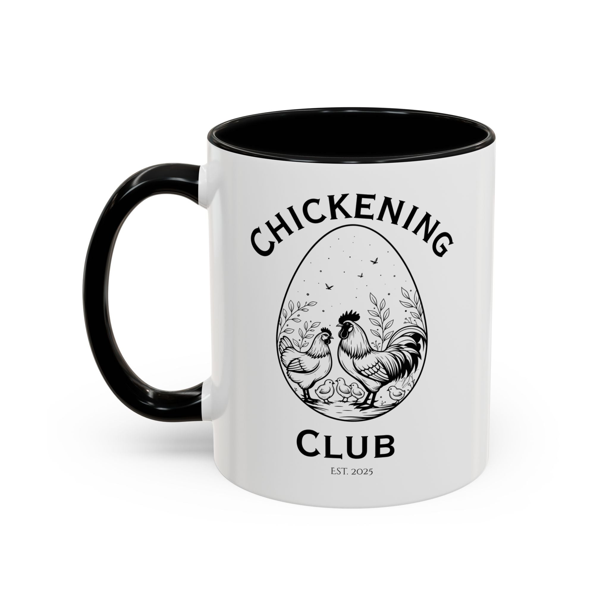Chickening Club Ceramic Accent Mug: Your Morning Ritual, Elevated