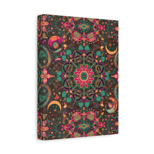 Mandala Magic Vibrant Bohemian Canvas Wall Art