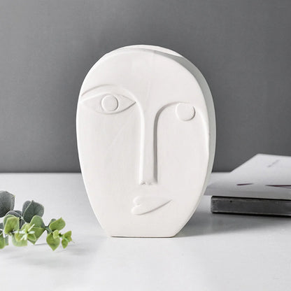 Human Face Expression Plant Vase