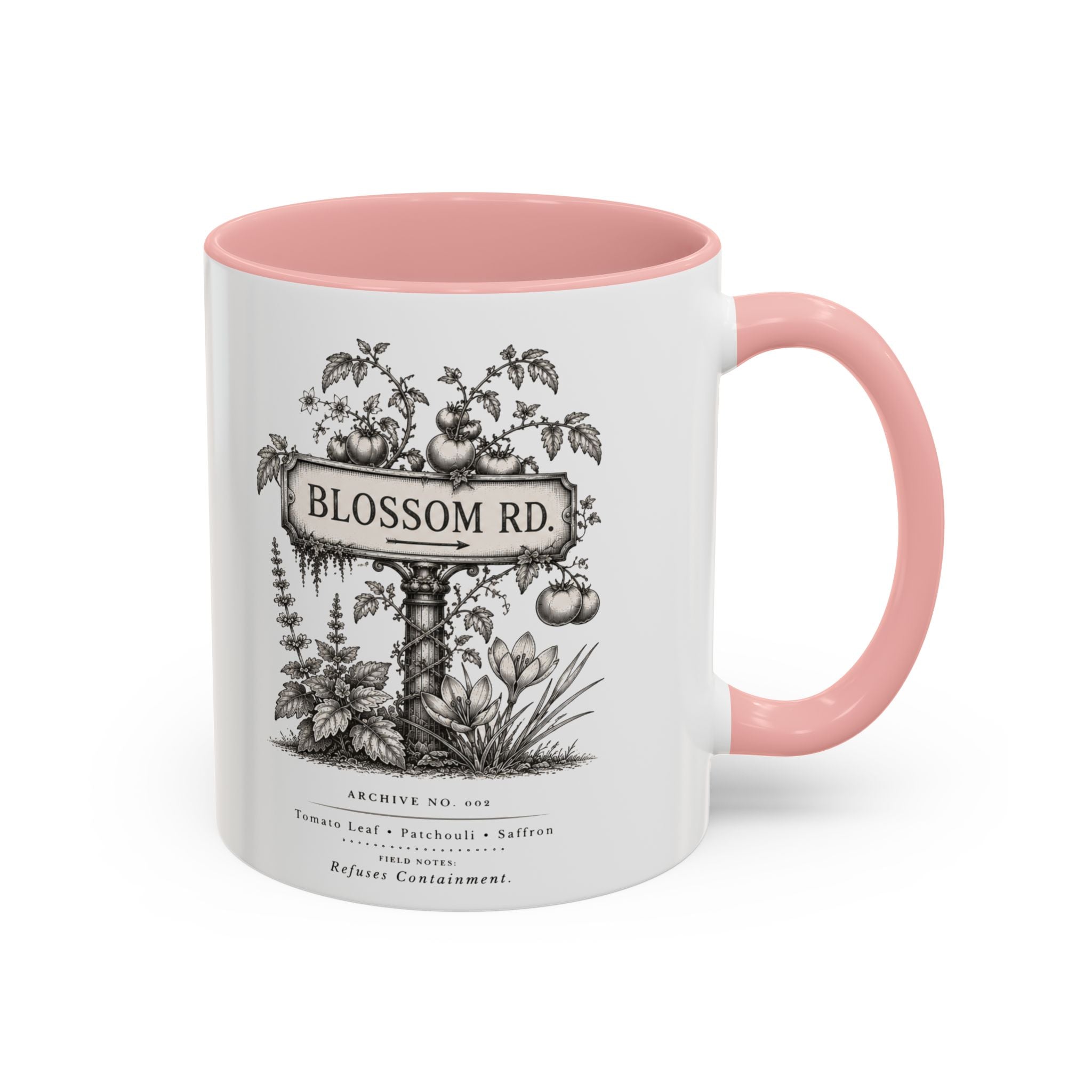 BLOSSOM RD Vintage Botanical Accent Mug