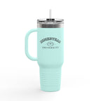 Homestead University 40oz Insulated Travel Mug – Large Stainless Tumbler with Straw