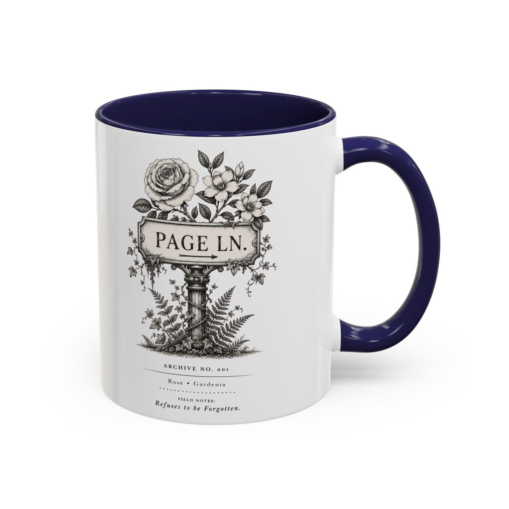 PAGE LN Vintage Floral Accent Mug
