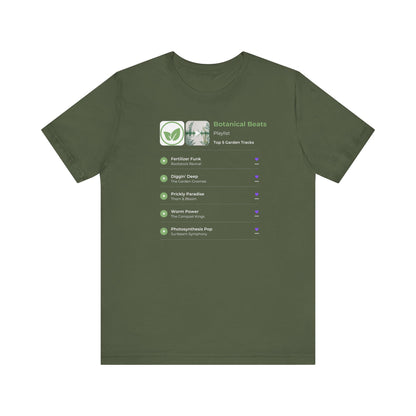 Botanical Beats Short Sleeve Tee - Your Garden Grooves Playlist
