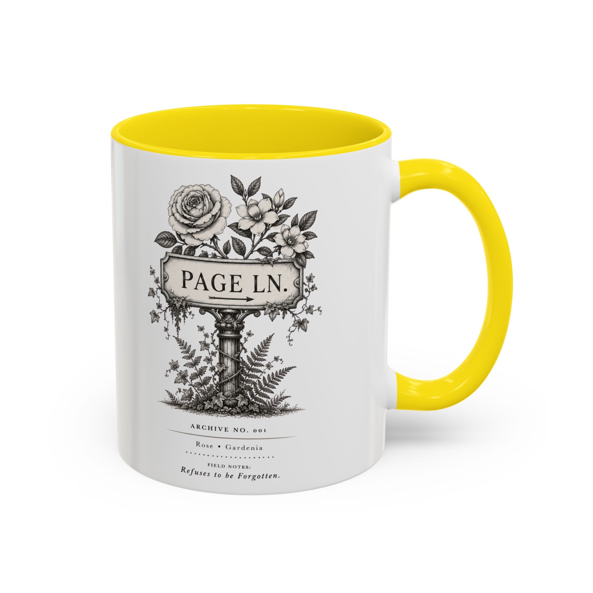 PAGE LN Vintage Floral Accent Mug