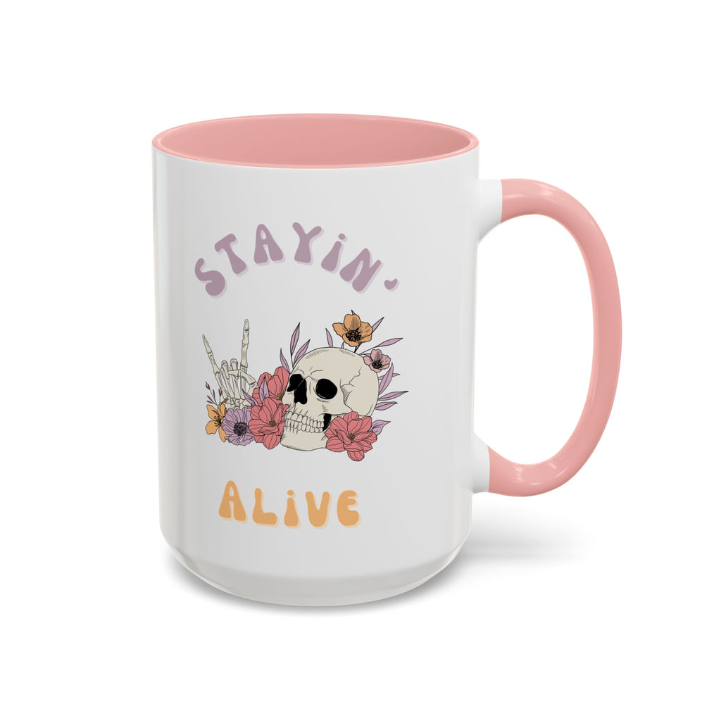 Stayin' Alive Ceramic Accent Mug