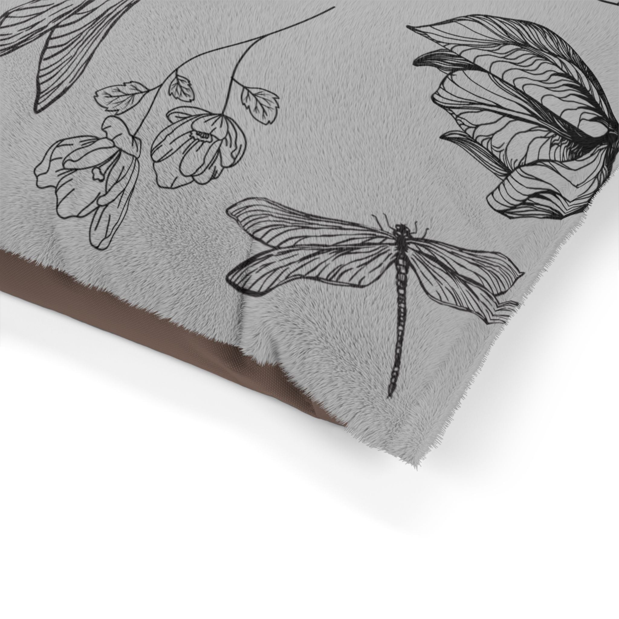 Dragonfly Floral Pet Bed