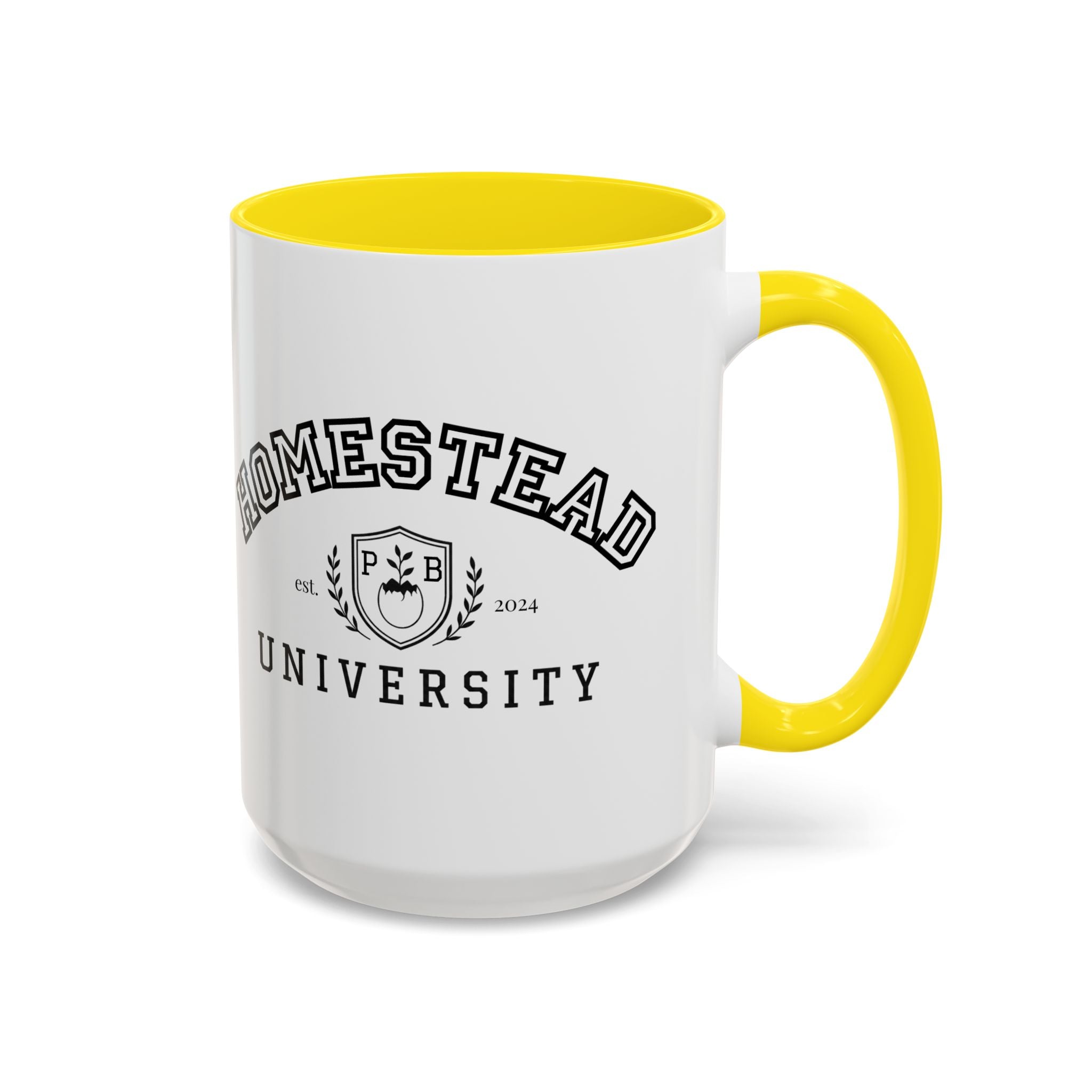 Homestead University Crest Accent Mug