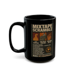 Mixtape Scramble Black Ceramic Mug