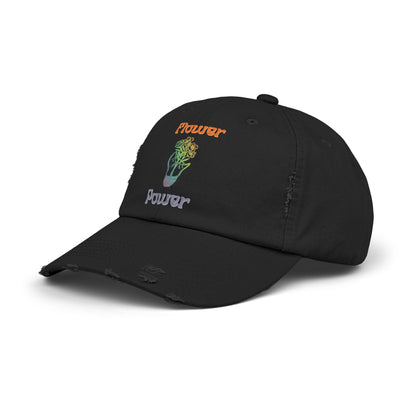 Flower Power Distressed Cap: Bloom & Behold
