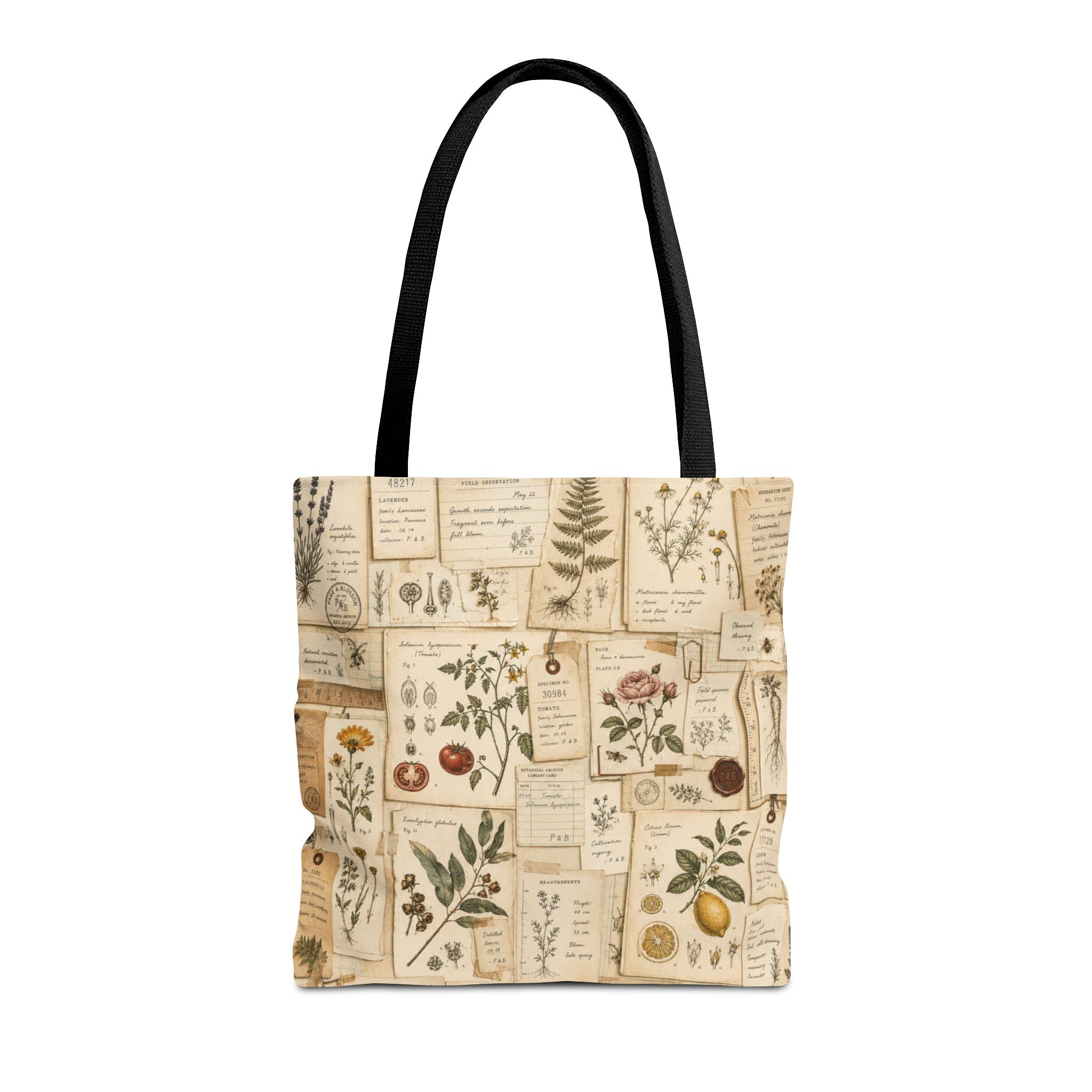 Vintage Botanical Studies Herbarium Tote Bag