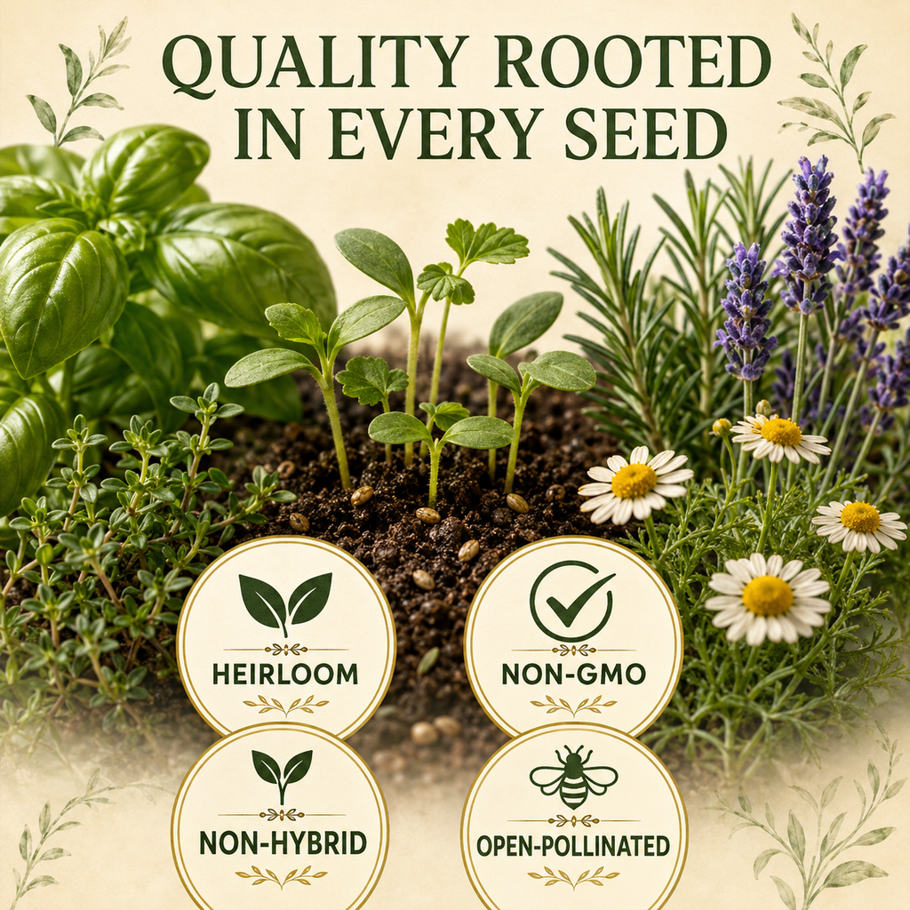 35 Herb Seeds for Planting | Medicinal & Culinary Variety Pack