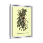 Tied Up at the Moment Kitchen Herb Matte Framed Canvas Wall Art